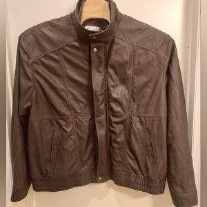 Scully Vintage Men's Brown Leather Aviator Bomber Lined Zip‎ Jacket Size 3XB
